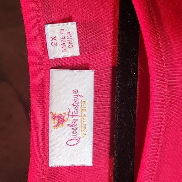 Quacker Factory Christmas top, long sleeves. Beautifully embellished, size 2x. - Picture 3 of 4